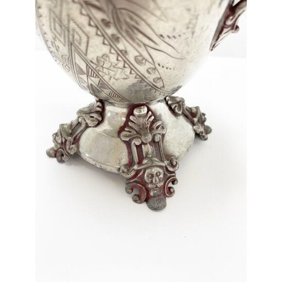 Simpson Hall Miller & Co Quadruple Plate 1877 Silver Trophy Urn Buttery Floral - Picture 5 of 16